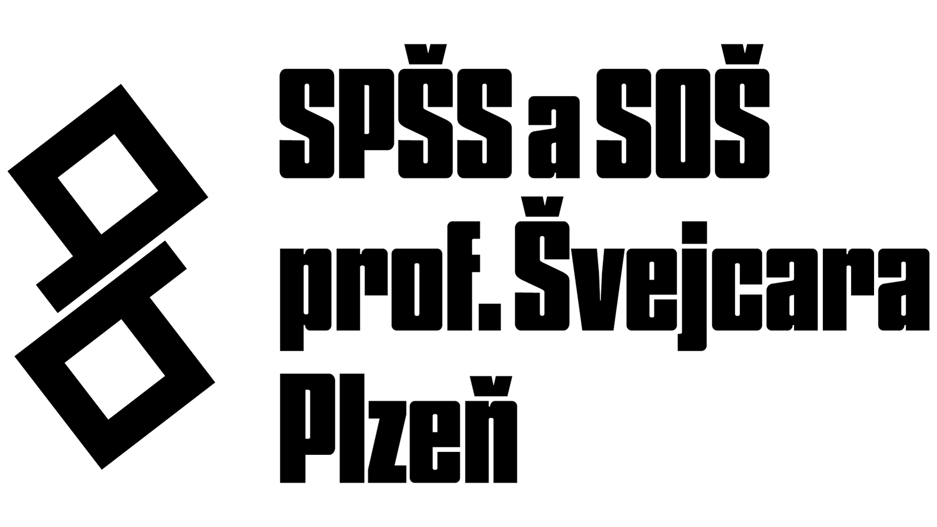 Černé logo na černobílých tiskových materiálech
